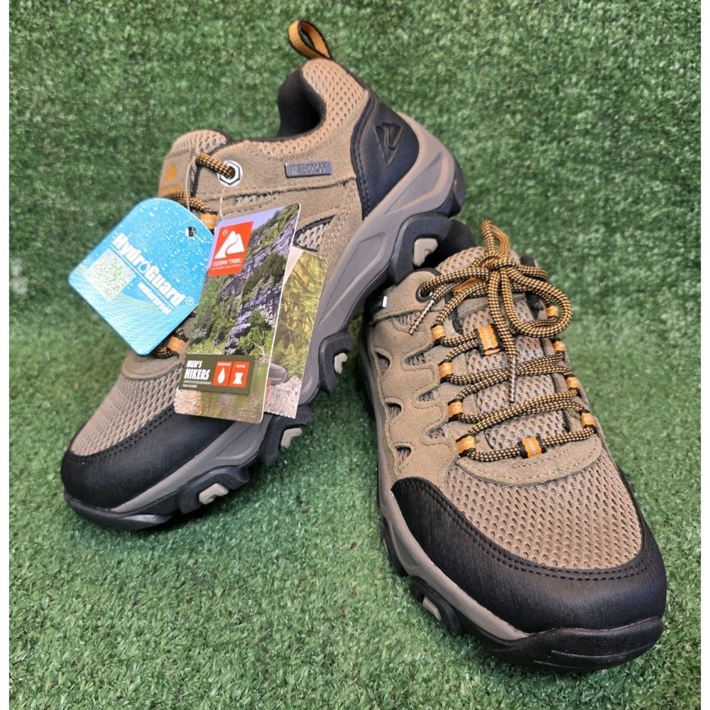 Ozark Trail Men's Black and Tan Outdoor Boots